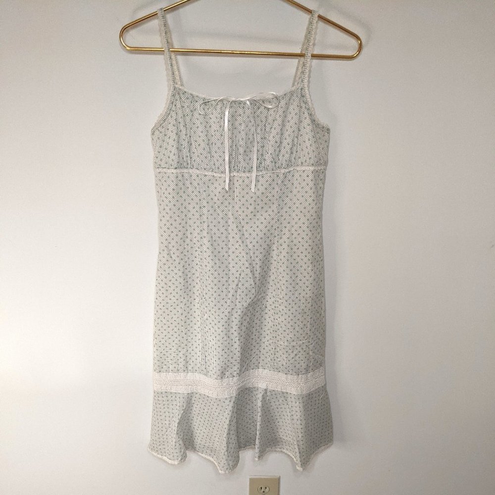 Express Cottagecore Floral Peasant Cotton Dress 3